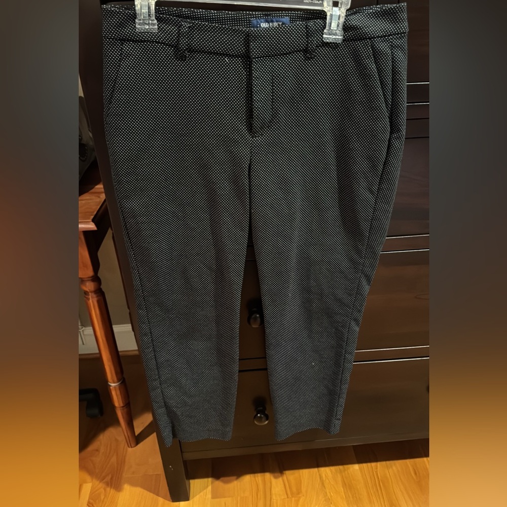 Women Black Patterned Pants